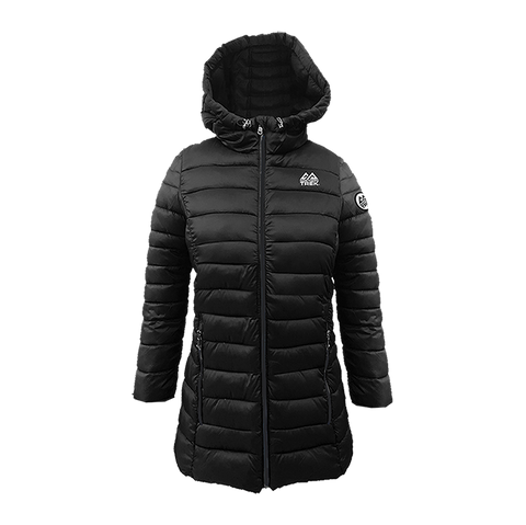 Northen Trek Women's hoody puffed long jacket