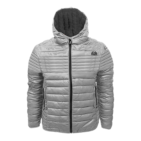 Northern Trek Men's Solid Puffer Hooded Jacket