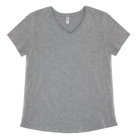 Ladies FHC Basic Scoop Bottom V-Neck Tee